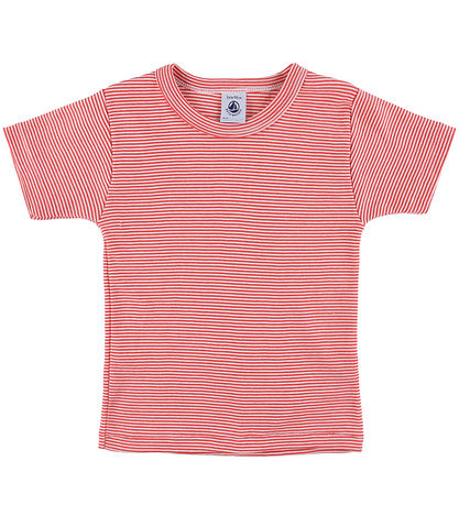 Petit Bateau T-shirt - 3-pak - Grøn/Rød