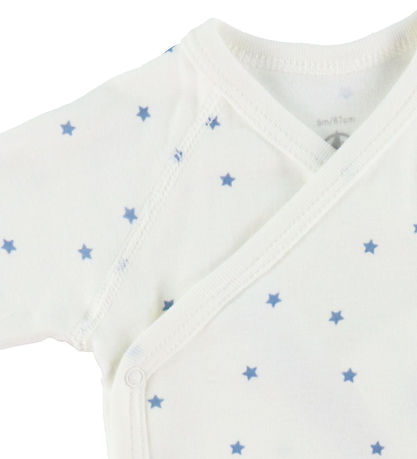 Petit Bateao Body l/æ - Marshmallow/Alaska m. Stjerner