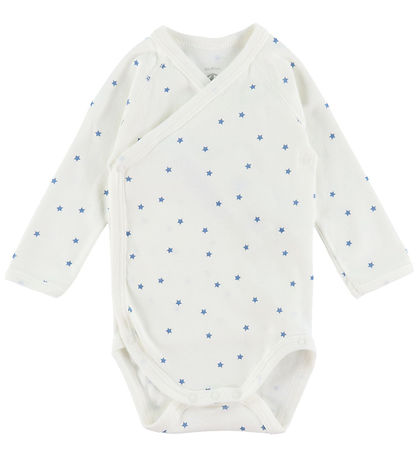 Petit Bateao Body l/æ - Marshmallow/Alaska m. Stjerner