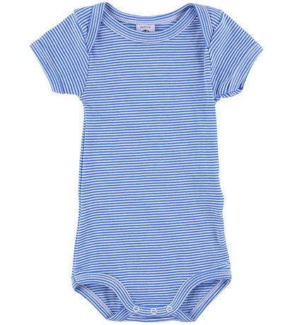 Petit Bateau Body k/æ - 3-pak - Hvid/Blåstribet