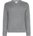 Grunt Bluse - Strik - GrTue - Gråmeleret
