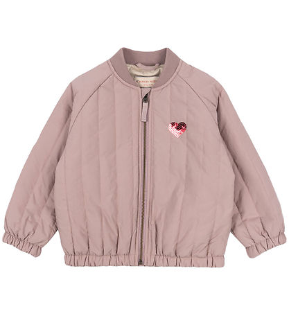 Konges Sløjd Termojakke - Juno Bomber - Deauville Mauve m. Hjert