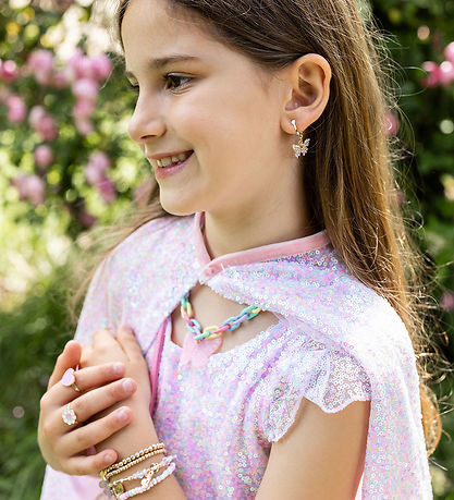 Great Pretenders Udklædning - Pink Sequins Twirl Cape