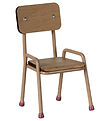 Maileg Miniature Stol - Mus - Mørk Pudder