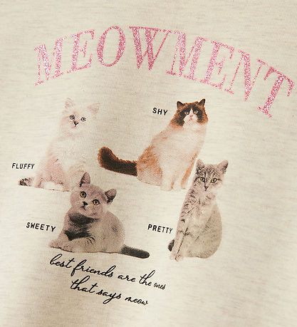Name It Sweatshirts - NmfBoletta - Peyote Melange m. Print