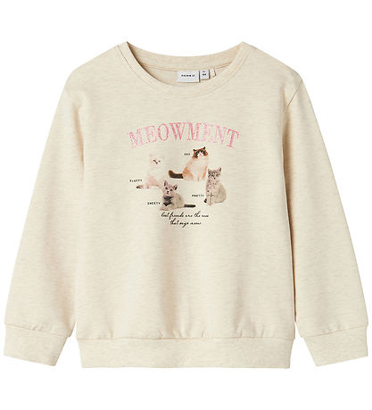 Name It Sweatshirts - NmfBoletta - Peyote Melange m. Print
