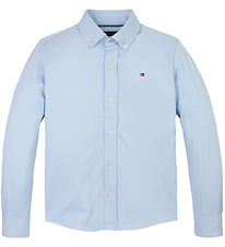 Tommy Hilfiger Skjorte - Piqué - Breezy Blue