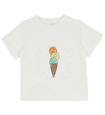Stella McCartney Kids T-shirt - Ivory m. Isvaffel