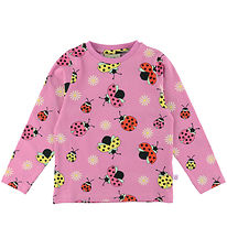 Småfolk Bluse - Pink Lavender m. Mariehøner