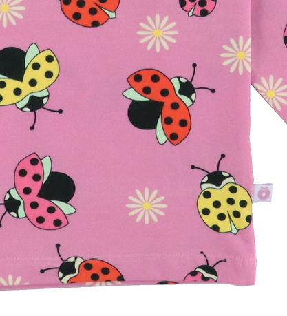 Småfolk Bluse - Pink Lavender m. Mariehøner