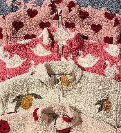 Konges Sløjd Fleecejakke - Jody Teddy - Swan Candy