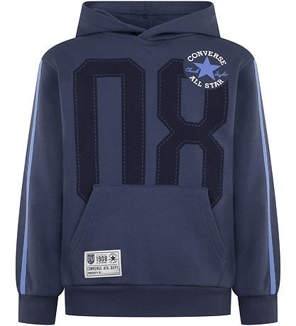 Converse Hættetrøje - Converse Navy m. Print