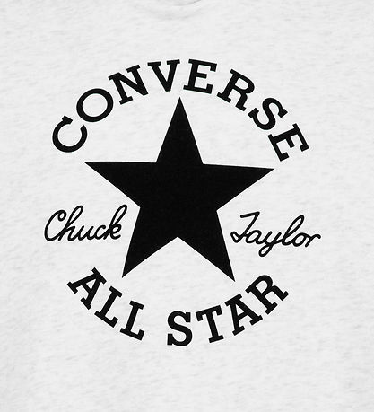 Converse Hættetrøje - Birch Heather m. Logo