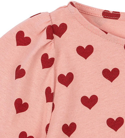 Konges Sløjd Bluse - Drey Slit - Amour Rouge m. Hjerter