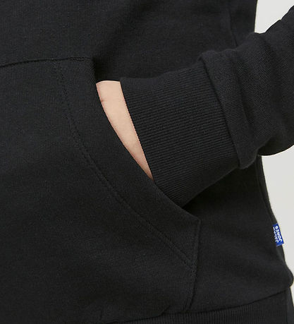 Jack & Jones Hættetrøje - Noos - JjeCorp - Black/JR/Large Print
