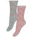 Konges Sløjd Strømper - 2-pak - Fiola/Lacy Pink