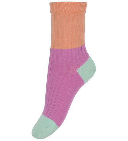 Melton Strømper - Block Colour - Rosebud