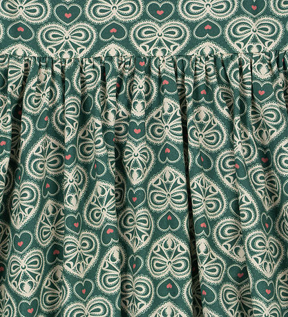 Konges Sløjd Kjole - Coeur Lace - Lacy Green m. Print