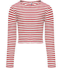 Kids Only Bluse - KogNella - Cloud Dancer/Horizontal Equestian R