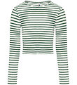 Kids Only Bluse - KogNella - Cloud Dancer/Horizontal Hedge Green