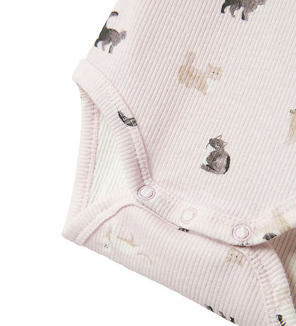Name It Body l/æ - Rib - NbfBrigit - Light Lilac m. Katte