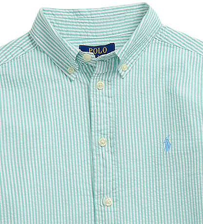 Polo Ralph Lauren Skjorte - Grøn/Hvidstribet