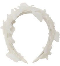 Creamie Hårbøjle - Buttercream m. Sommerfugle
