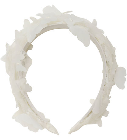 Creamie Hårbøjle - Buttercream m. Sommerfugle
