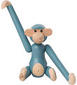 Kay Bojesen Træfigur - Abe - Mini - Vintage Blå