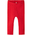 Name It Leggins - NbfDagnes - Chinese Red m. Hulmønster