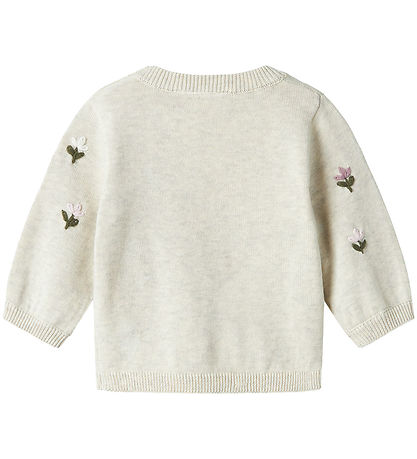 Name It Bluse - Strik - NbFFaflow - Peyote Melange m. Blomster