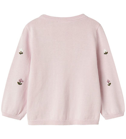 Name It Bluse - Strik - NbfFaflow - Light Lilac m. Blomster