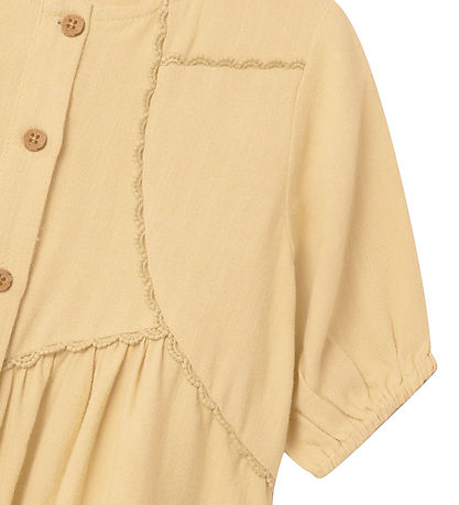 Lil Atelier Kjole - NmfDamla - Viskose/Hør - Taos Taupe