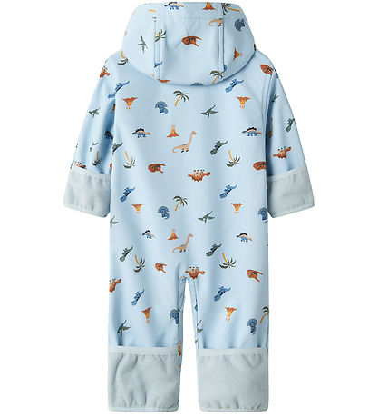 Name It Softshelldragt m. Fleece - NbmAlfa08 - Skyway/Mini Dino