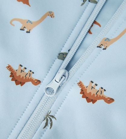Name It Softshelldragt m. Fleece - NbmAlfa08 - Skyway/Mini Dino