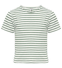 Kids Only T-shirt - Rib - Noos - KogNella - Cloud Dancer m. Stri