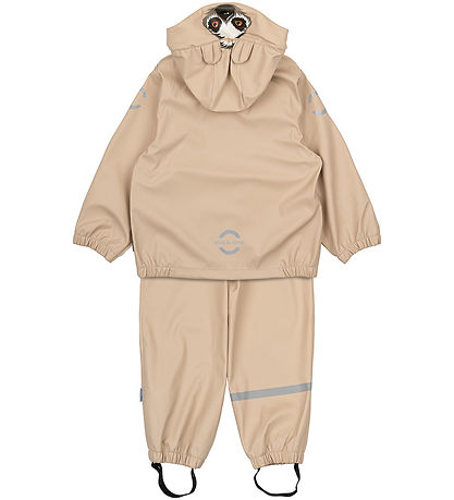 Mikk-Line Regntøj m. Seler - PU - Animal - Doeskin