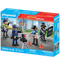 Playmobil Action Heroes - Politifigurer-sæt - 71730 - 35 Dele