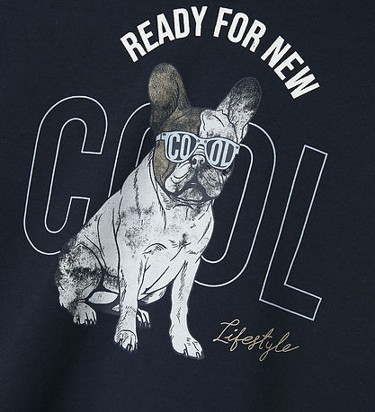 Name It Hættetrøje - NkmBedog - Navy Blazer m. Print