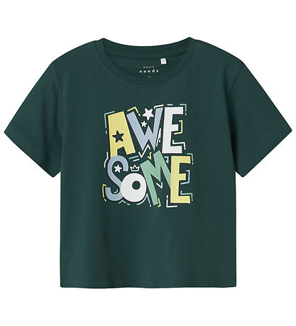 Name It T-shirt - 2-pak - NmmVictor - Chardonnay/Forest Bloom
