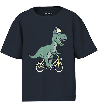 Name It T-shirt - 2-pak - NmmVictor - Bright White/Navy blazer