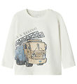 Name It  Bluse - NmmDusty - Cloud Dancer m. Print