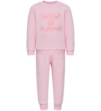 Hummel Sæt - hmlArine Crewsuit - Pink-A-Boo