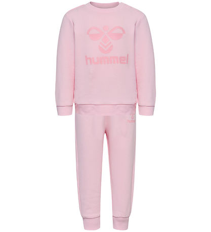 Hummel Sæt - hmlArine Crewsuit - Pink-A-Boo