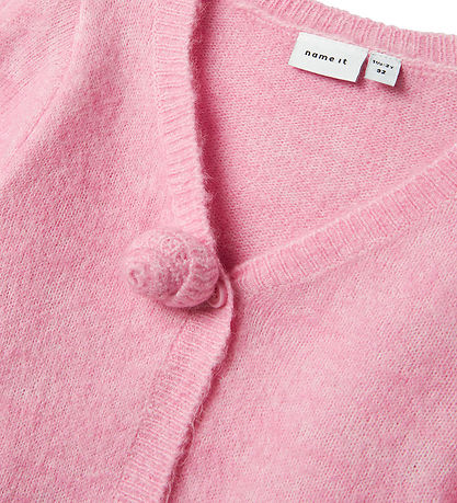 Name It Cardigan - Strik - NmfDarine Short - Pink Frosting