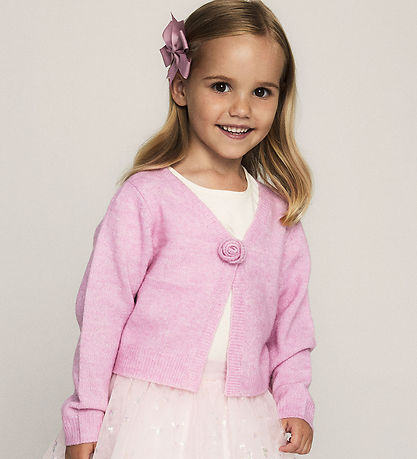 Name It Cardigan - Strik - NmfDarine Short - Pink Frosting