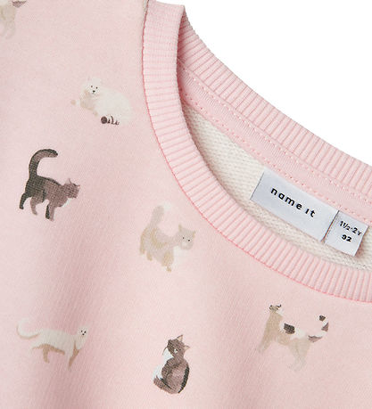 Name It Sweatshirt - NmfBrigitta - Ballerina/Melange m. Katte