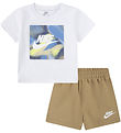 Nike Shortssæt - T-shirt/Shorts - Parachute Beige