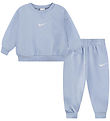 Nike Sweatsæt - Sweatshirt/Sweatpants - Cobalt Bliss Heather