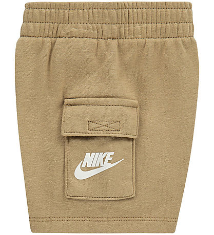 Nike Shortssæt - T-shirt/Shorts - Parachute Beige